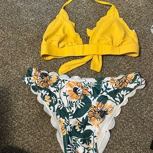 Yellow bikini set